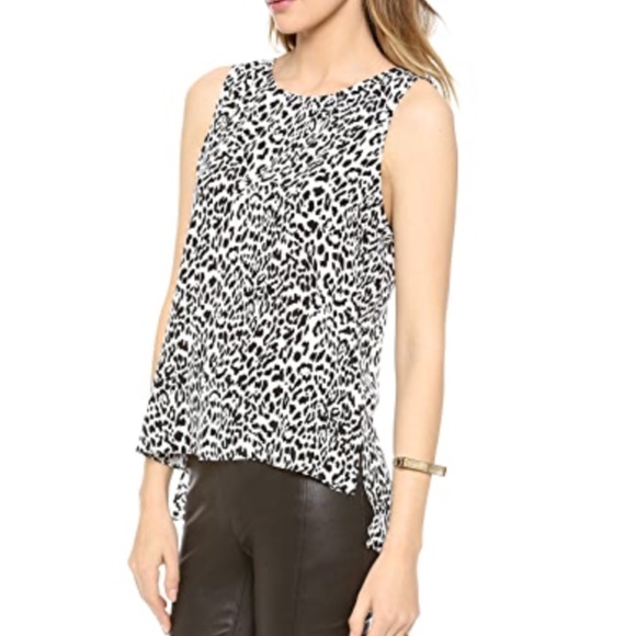 Parker Raven Top Open Back Leopard - Picture 2 of 6